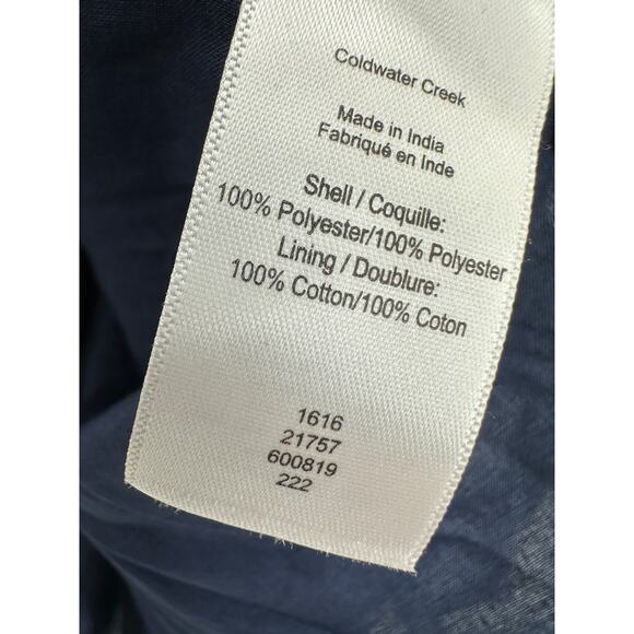 Coldwater Midi Skirt Blue Paisley Ruffle Elastic Stretch Waist Women Size 3X - Picture 6 of 12